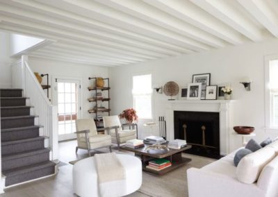White Grey Cottage Hamptons Hideway designed by James Huniford